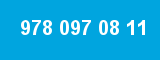 978 097 08 11 978 097 08 11